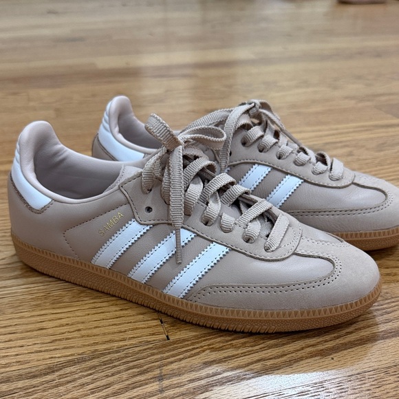 adidas Shoes - adidas Samba Sneakers in Beige and White